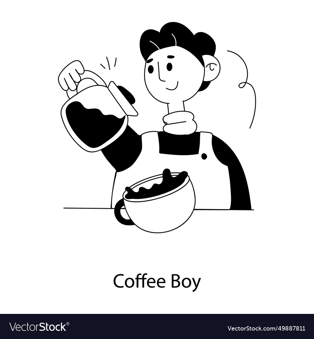 cafe-worker-royalty-free-vector-image-vectorstock