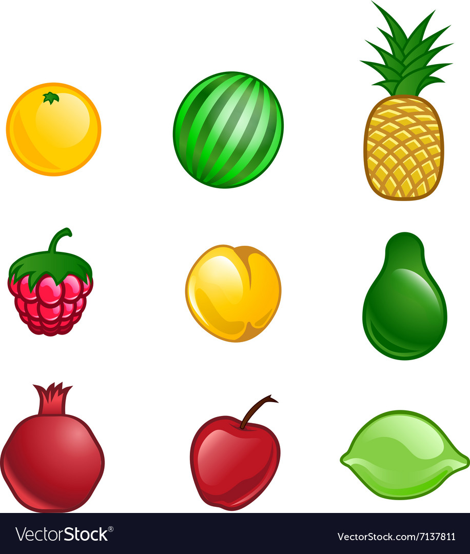 Cute fruit set