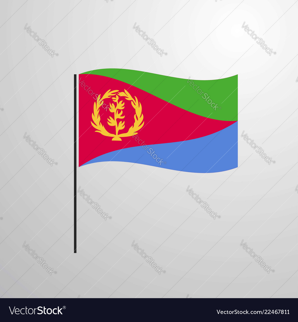 Eritrea waving flag