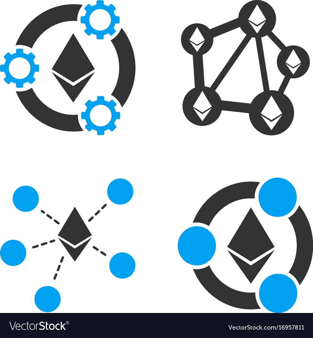 Ethereum network icon set