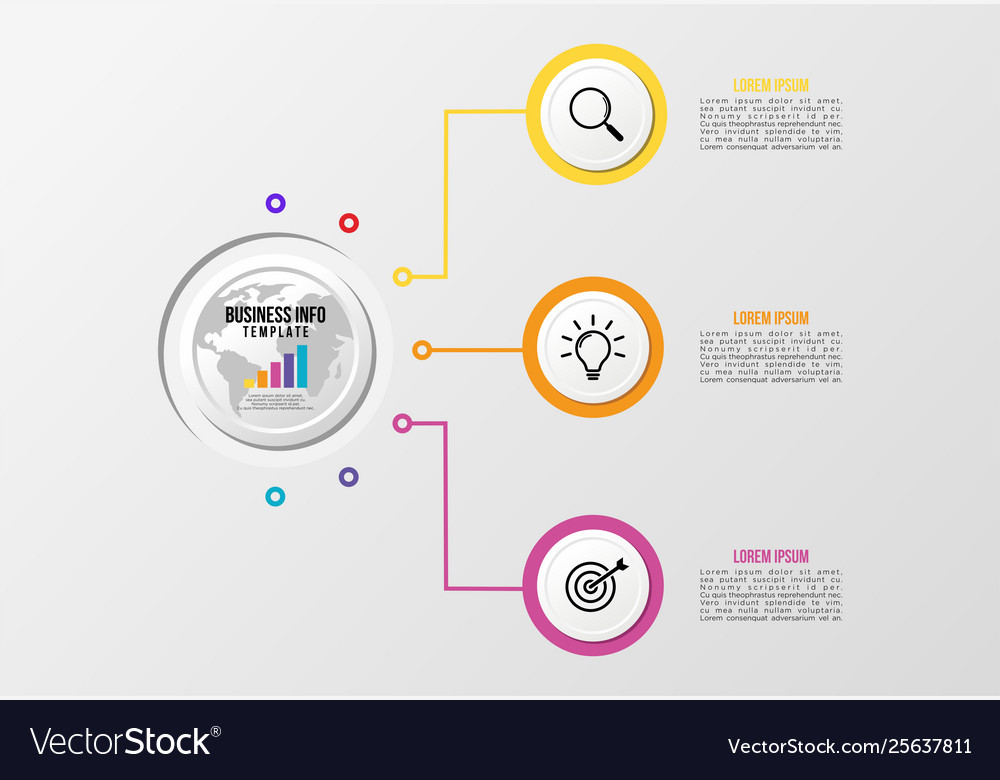 Infographic design template with options steps