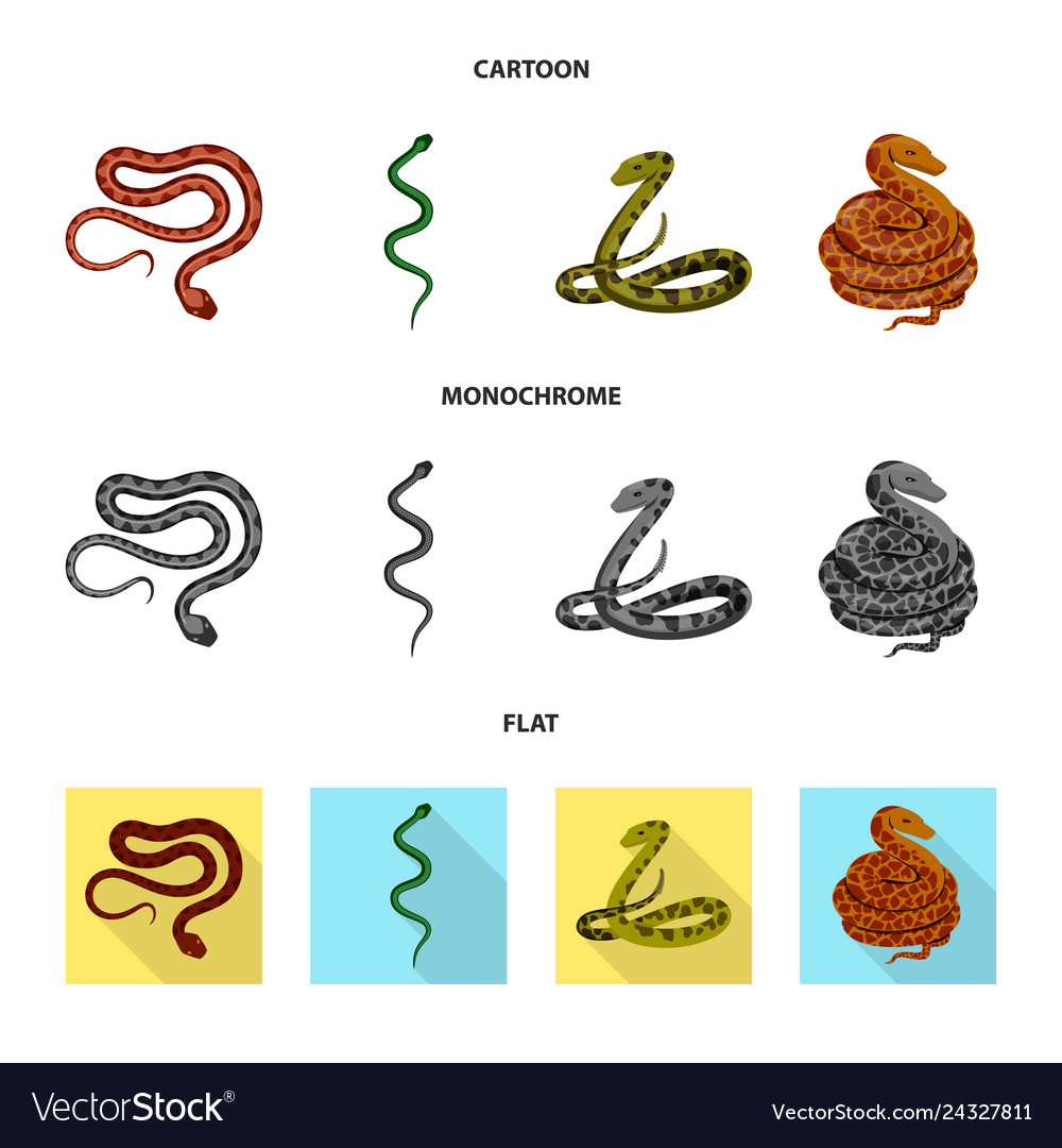 Isolated object of mammal and danger symbol set