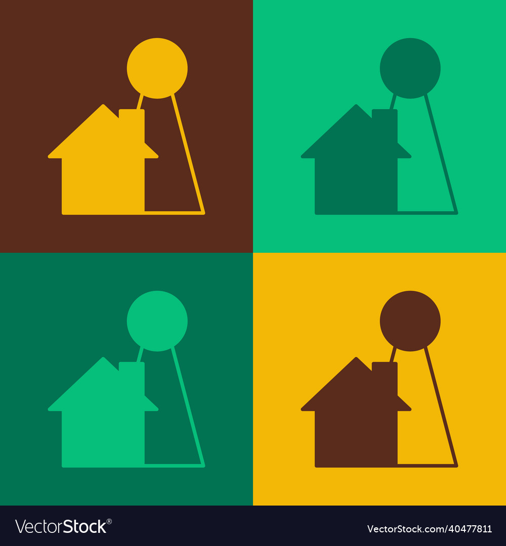 Pop art chip for board game icon isolated on color