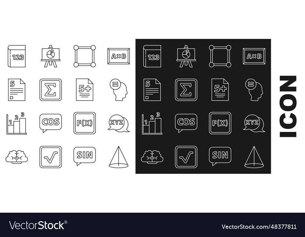 Set line graph schedule chart diagram calculator vector image Set line graph schedule chart diagram calculator