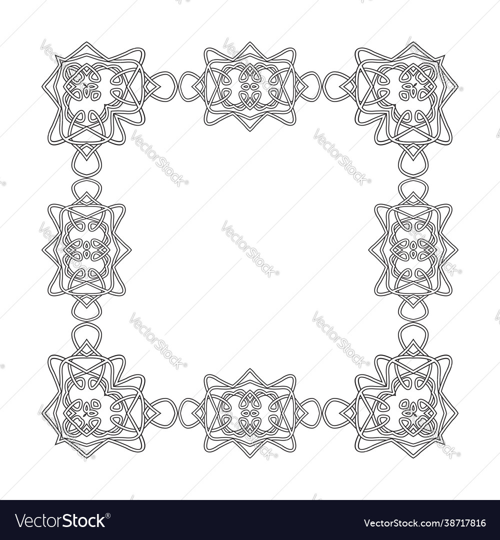 Celtic pattern isolated on white background