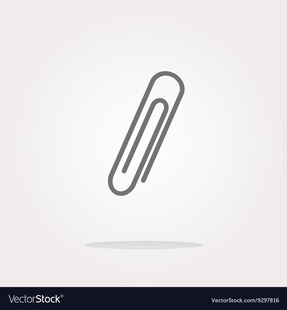 Clip sign on web icon button