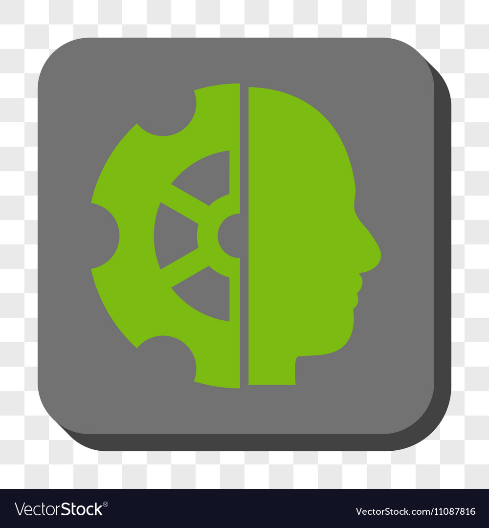 Intellect rounded square button