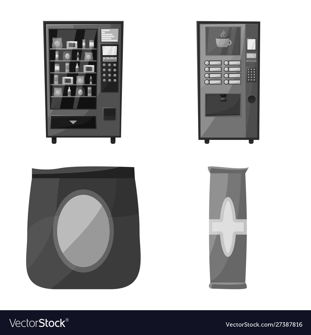 Isolated object bar and consumer sign set vector image Isolated object bar and consumer sign set