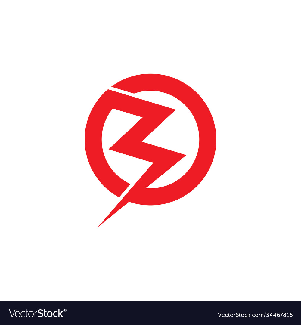 Letter s thunder power shape logo Royalty Free Vector Image