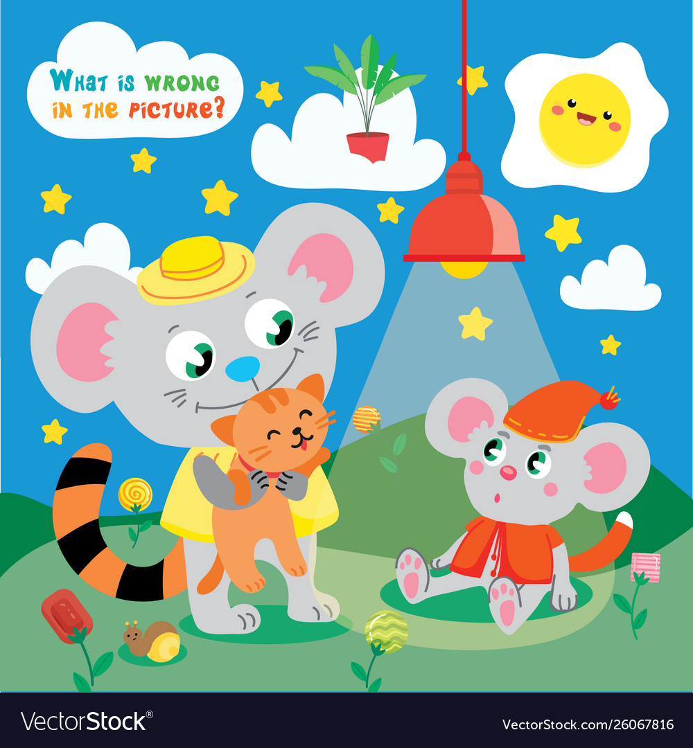 Logic kid combine picture game printable template Vector Image