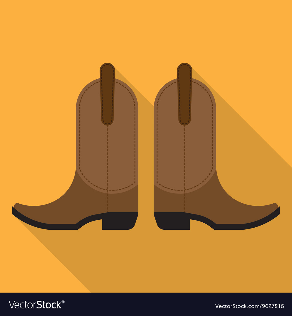 Pair of cowboy boots Royalty Free Vector Image