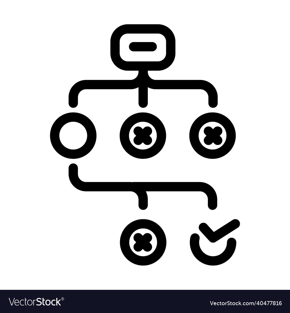 Planning business strategy line icon