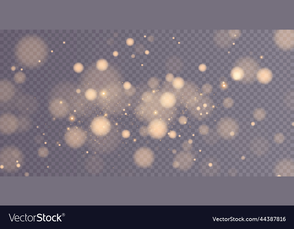 Shining bokeh isolated on transparent background Vector Image Shining bokeh isolated on transparent background