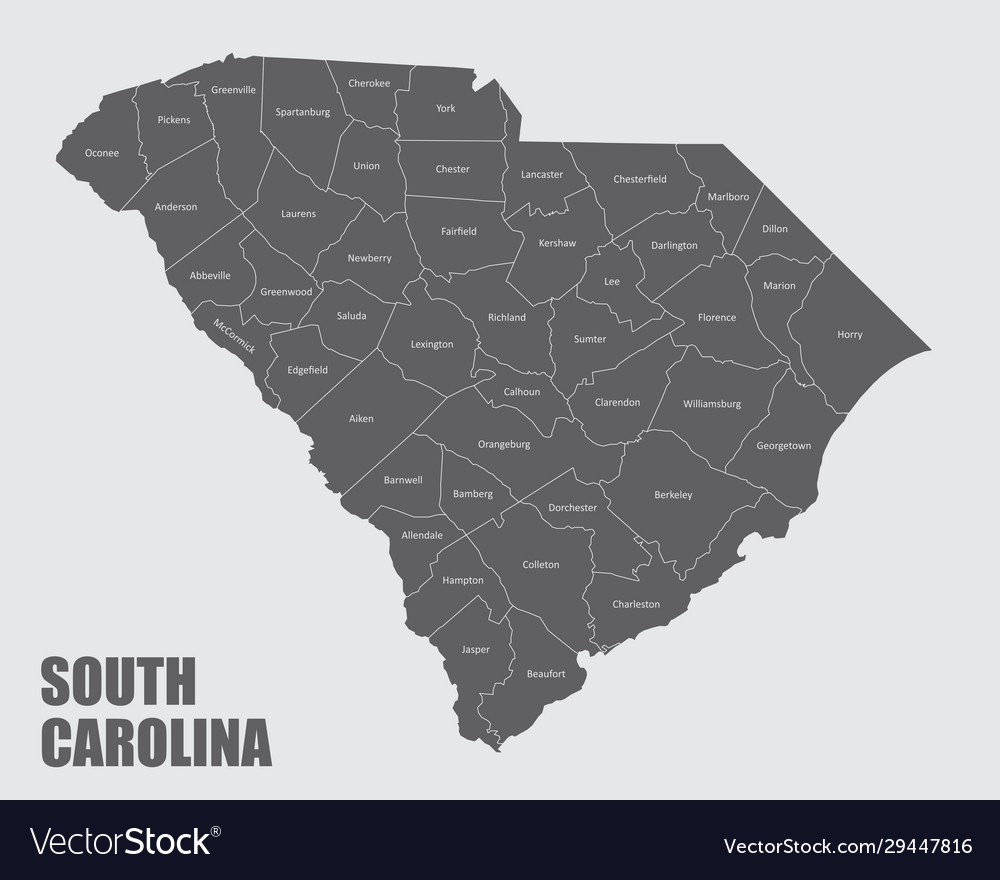 South carolina map