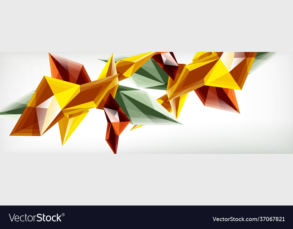 3d triangles and pyramids abstract vector image 3d triangles and pyramids abstract