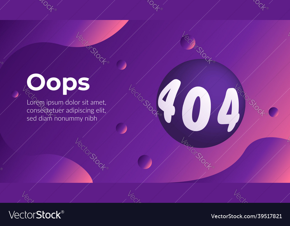 404 error concept non-existent page