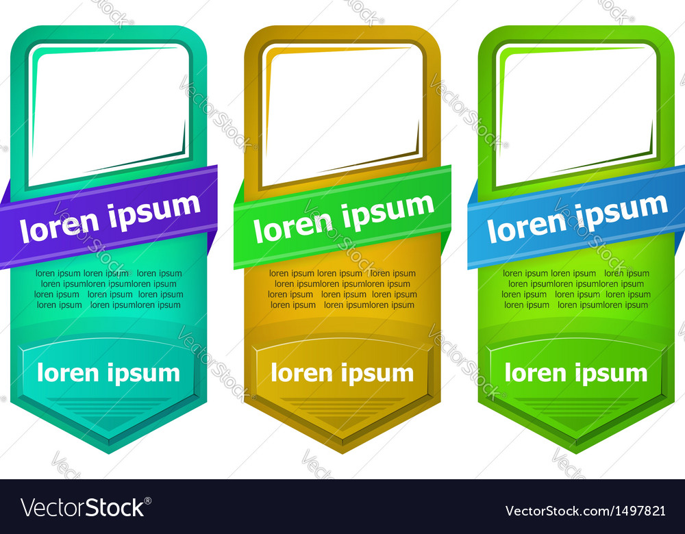 Abstract web banner with button