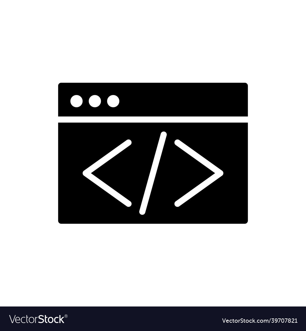 Code icon coding icon Royalty Free Vector Image