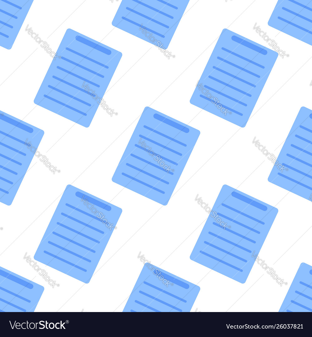 Document icon seamless pattern flat design symbol