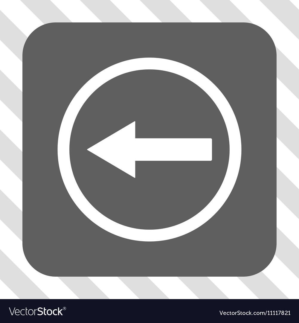 Left rounded arrow square button