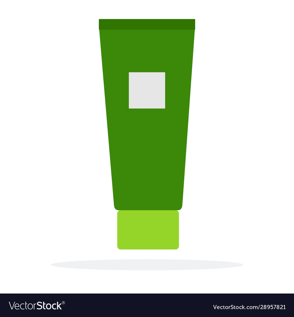 Lotion for body in a tube flat material Vector Image Lotion for body in a tube flat material