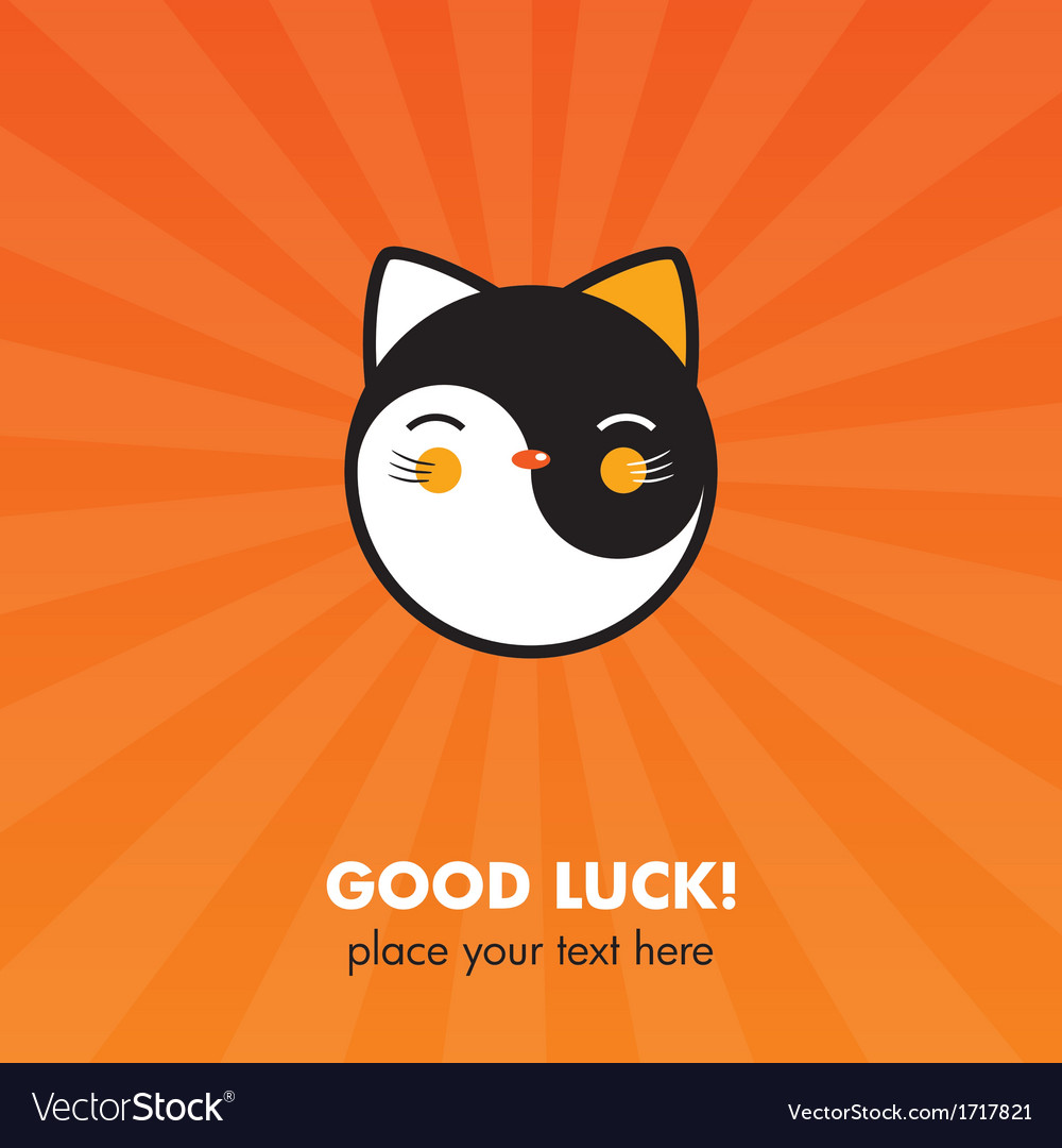 Lucky cat card