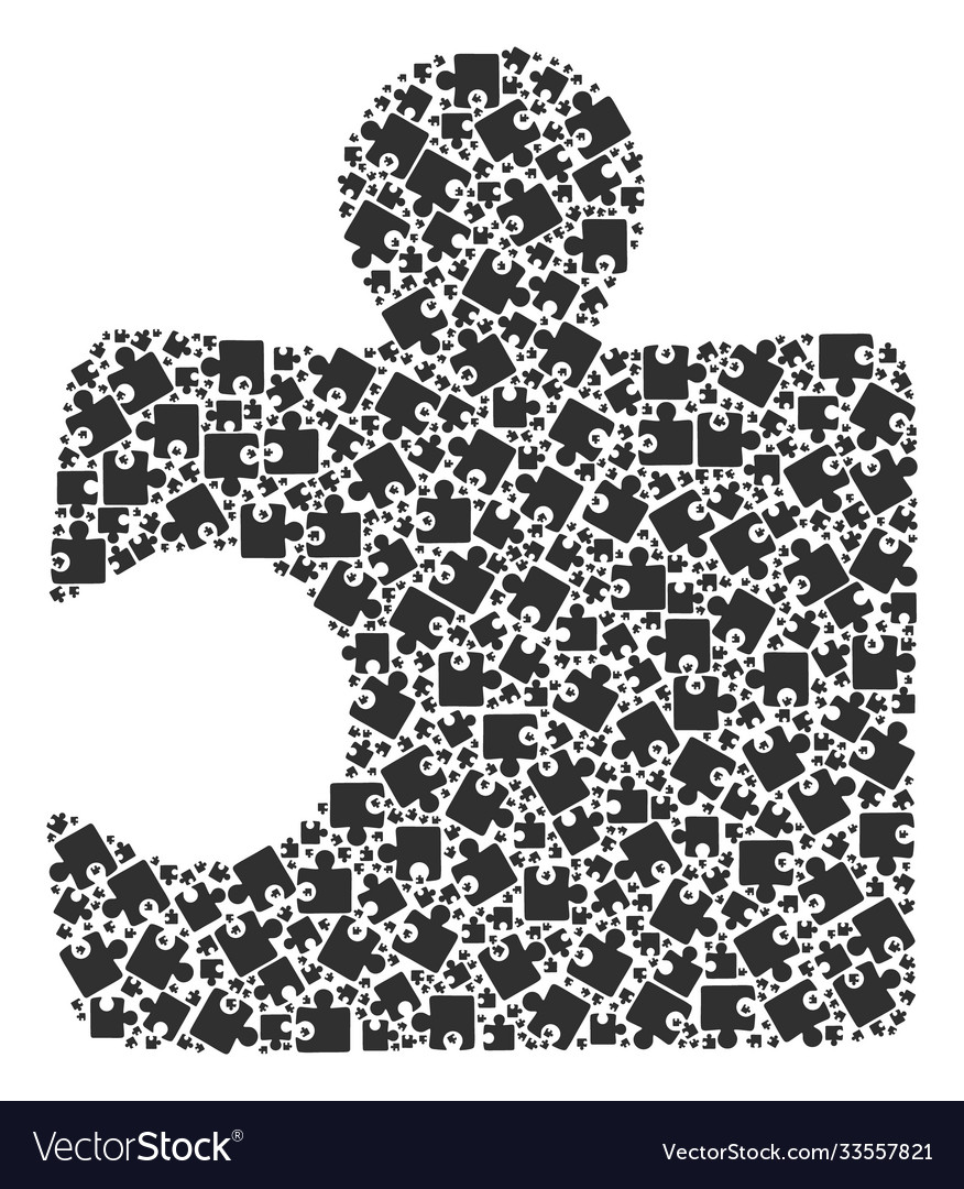 Puzzle item composition self recursive Vector Image Puzzle item composition self recursive