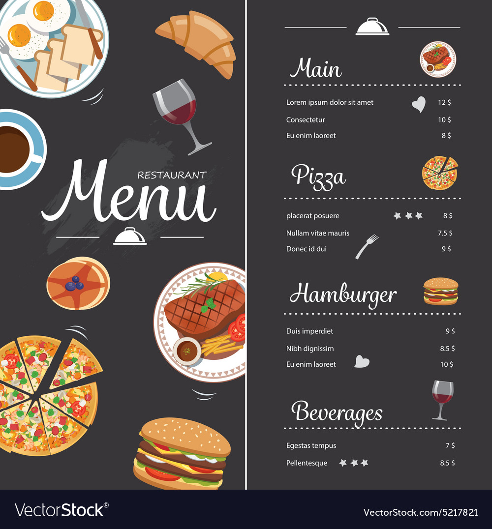 food menu