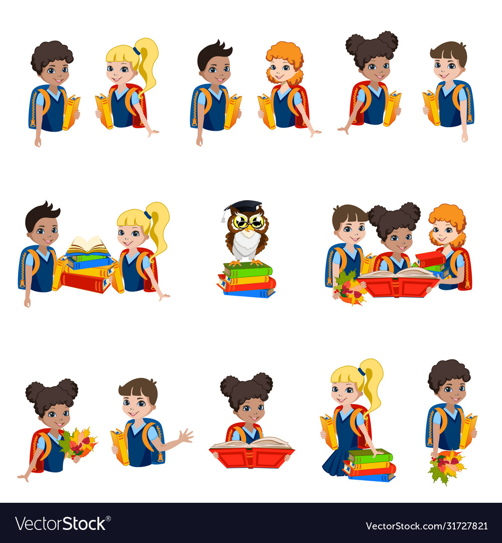 Schoolchildren set