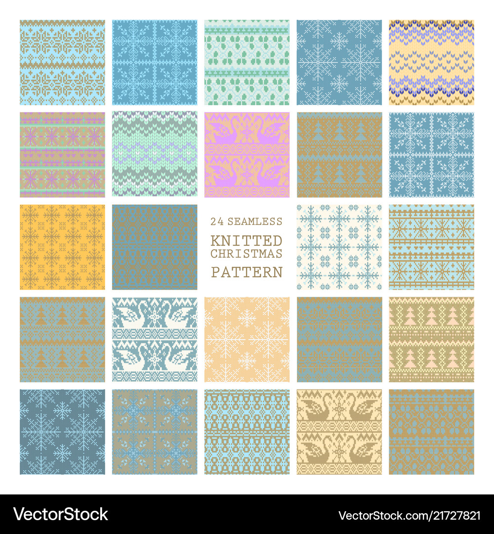 Set winter seamless backgrounds Royalty Free Vector Image