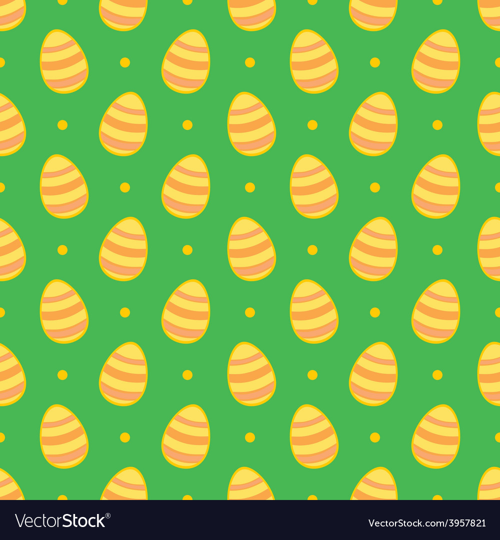 Tile pattern with easter eggs and polka dots