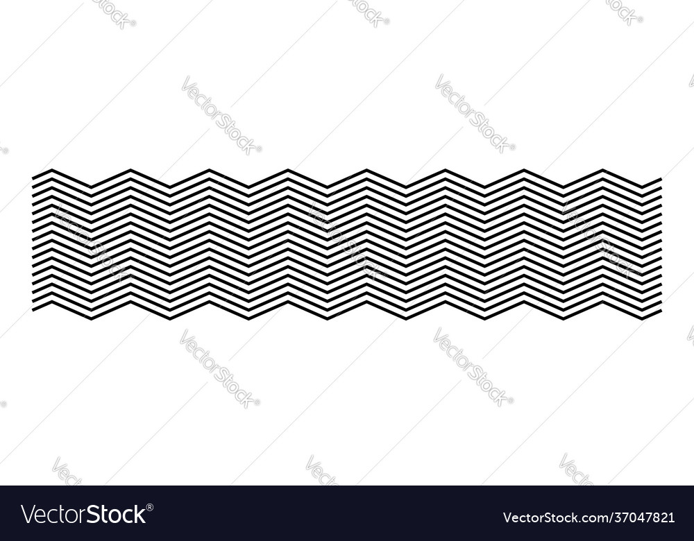 Zig-zag criss-cross serrated lines element pointy