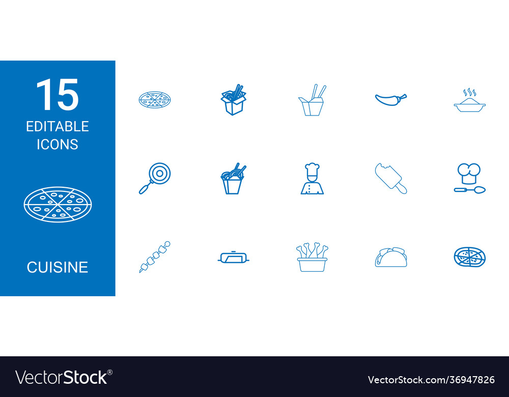 15 cuisine icons