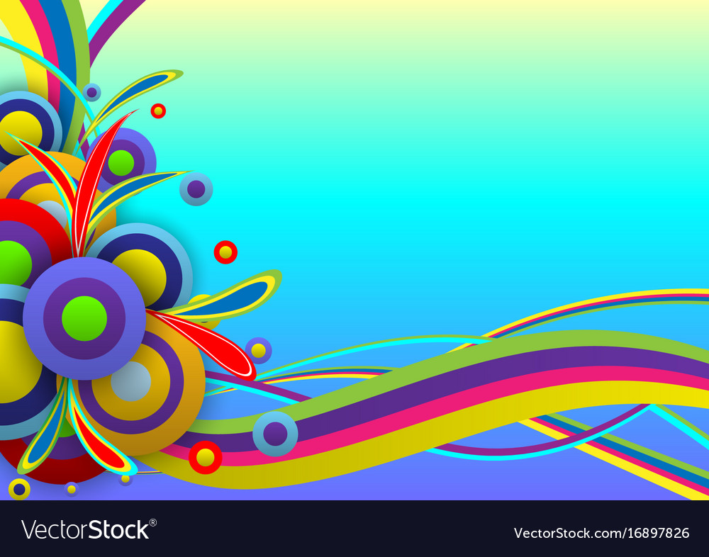 Abstract background color festival template Vector Image