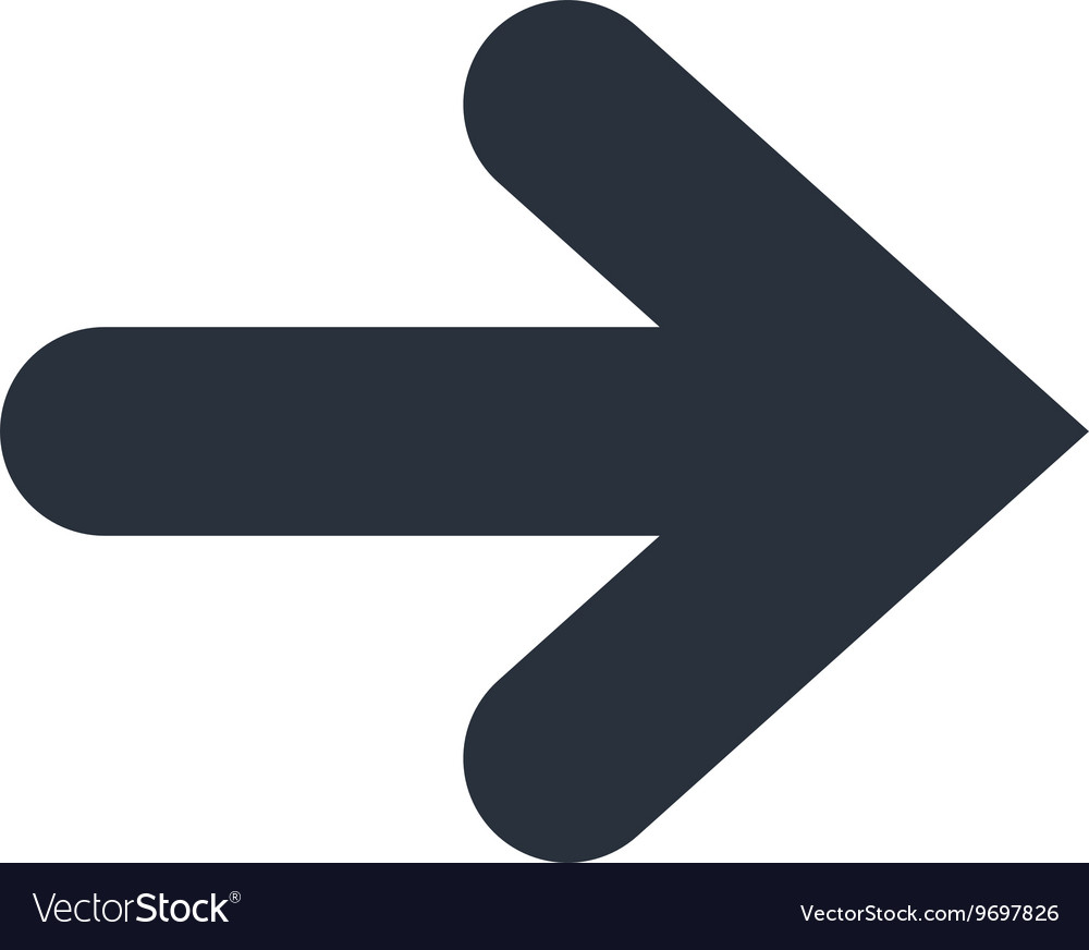 Arrow isolated flat icon