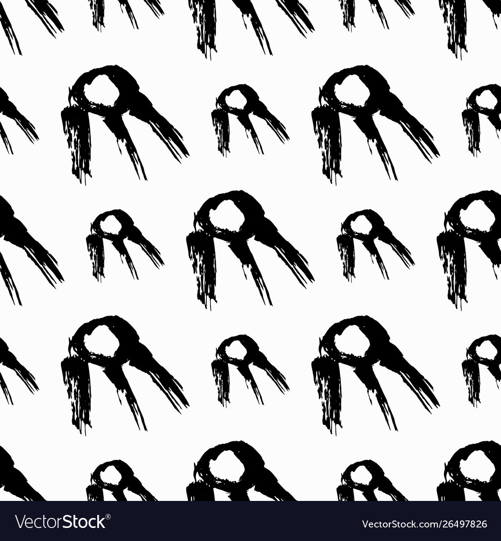 Black abstract pattern on a white background vector image Black abstract pattern on a white background