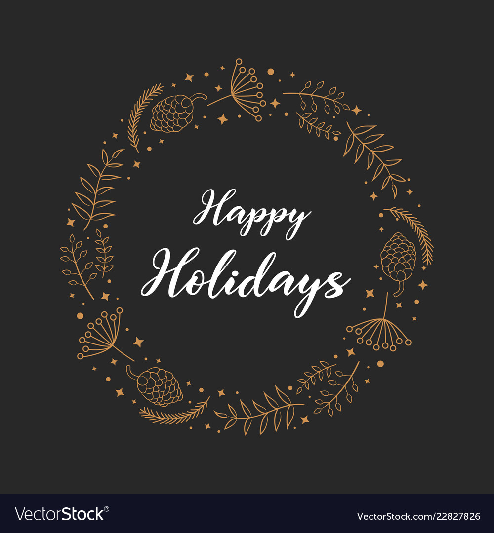 Christmas Wreath Greeting Card