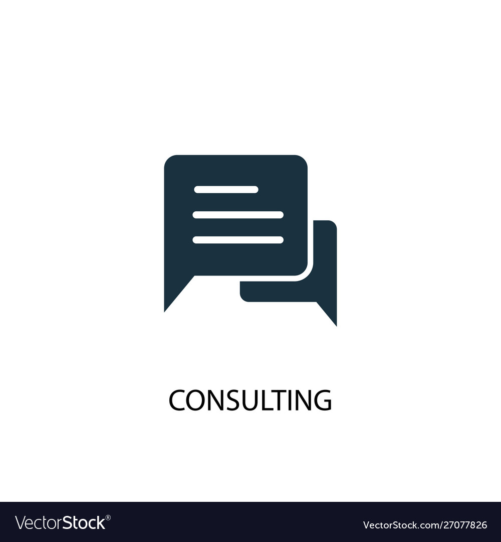 Consulting icon simple element