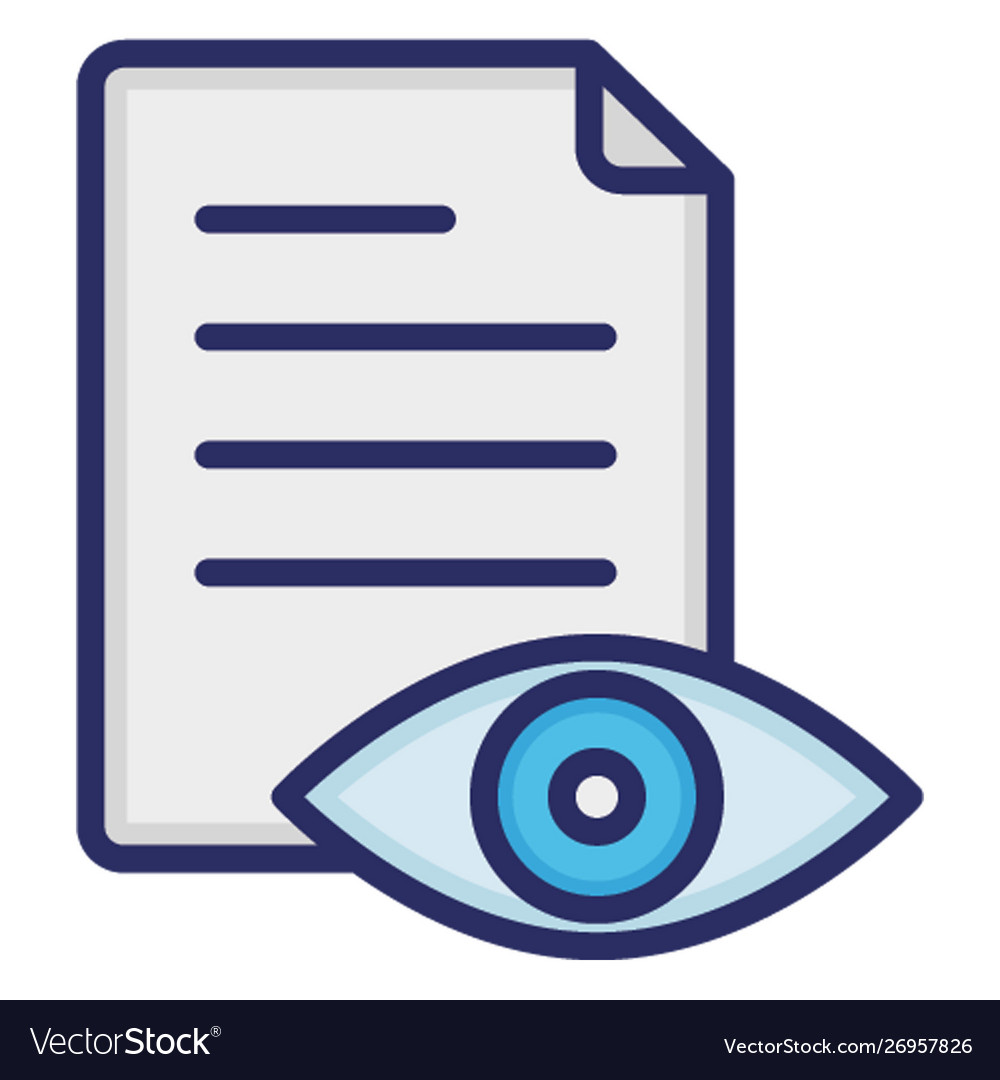 Document monitoring outline fill with color isola