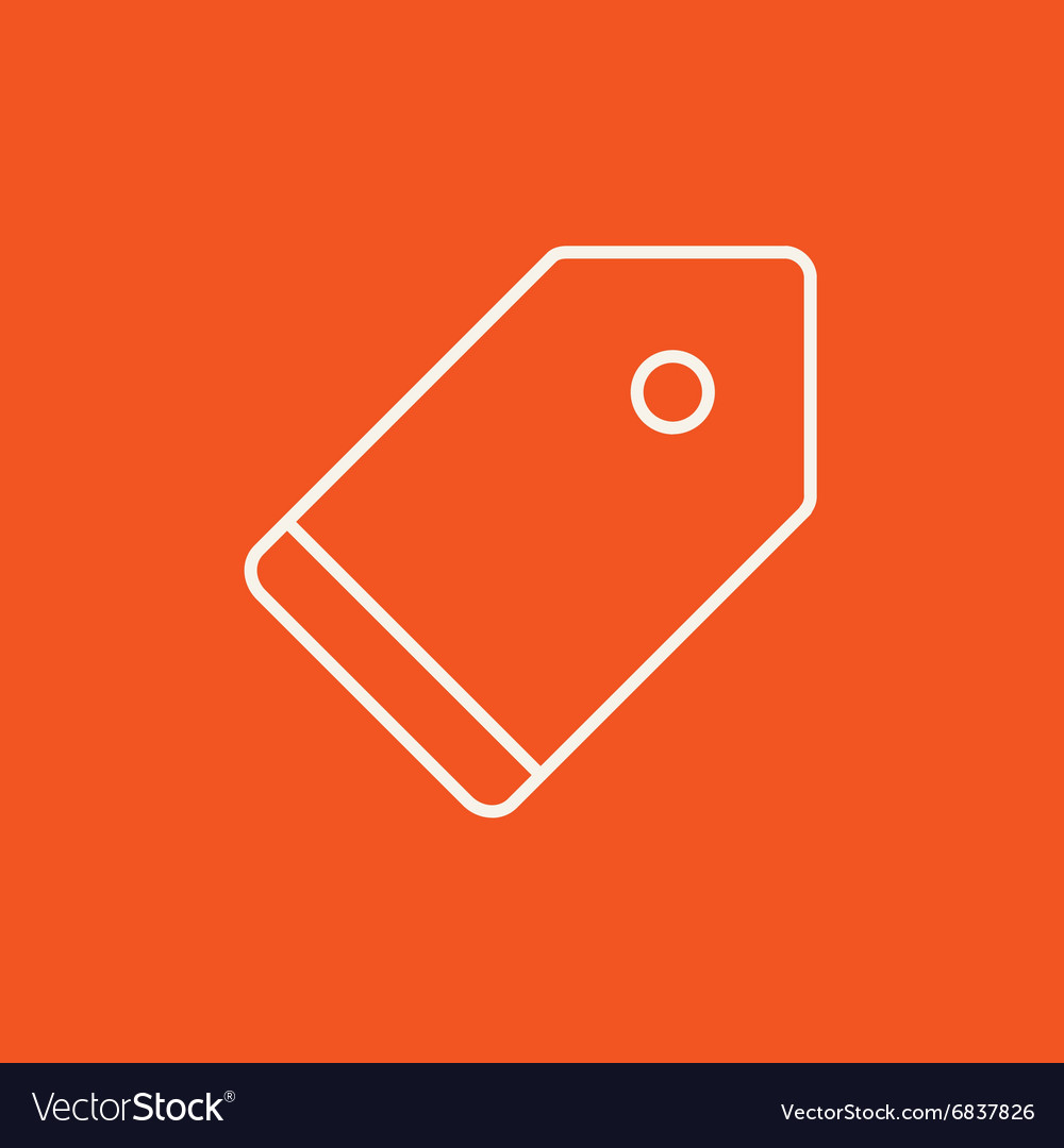 Empty tag line icon