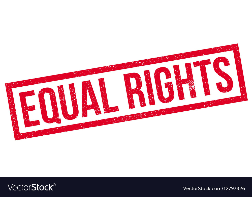 Equal Rights rubber stamp Royalty Free Vector Image