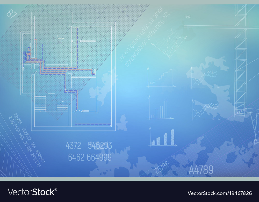 Hvac engineering drawing Royalty Free Vector Image | Hvac Drawing Images Free | | VectorStock