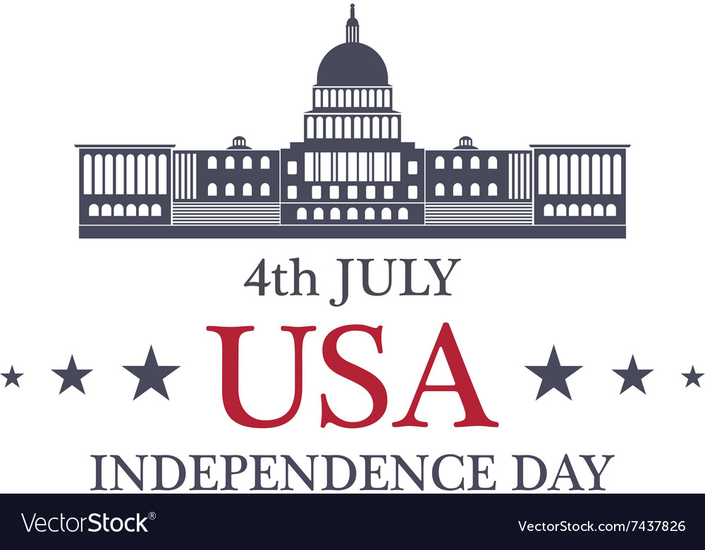 Independence day america Royalty Free Vector Image