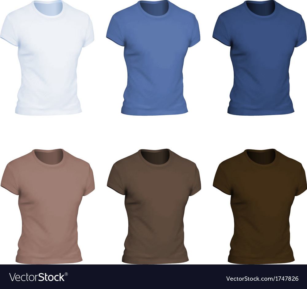 Download Plain t-shirt template Royalty Free Vector Image