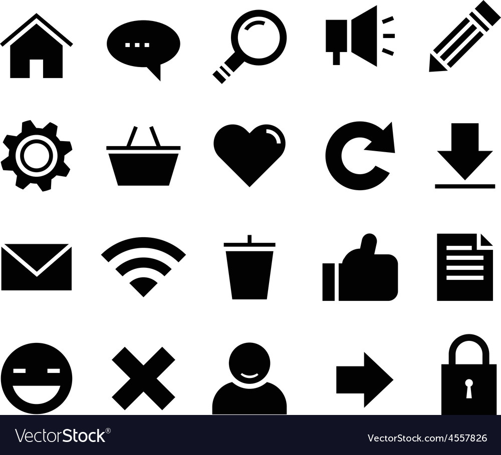 Seo and internet icon set web website