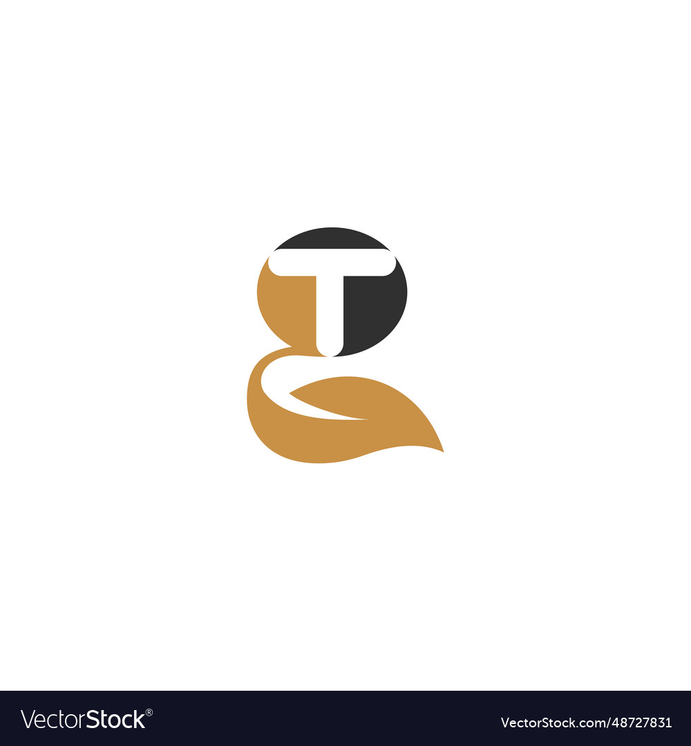 Alphabet initials logo tg gt t and g Royalty Free Vector