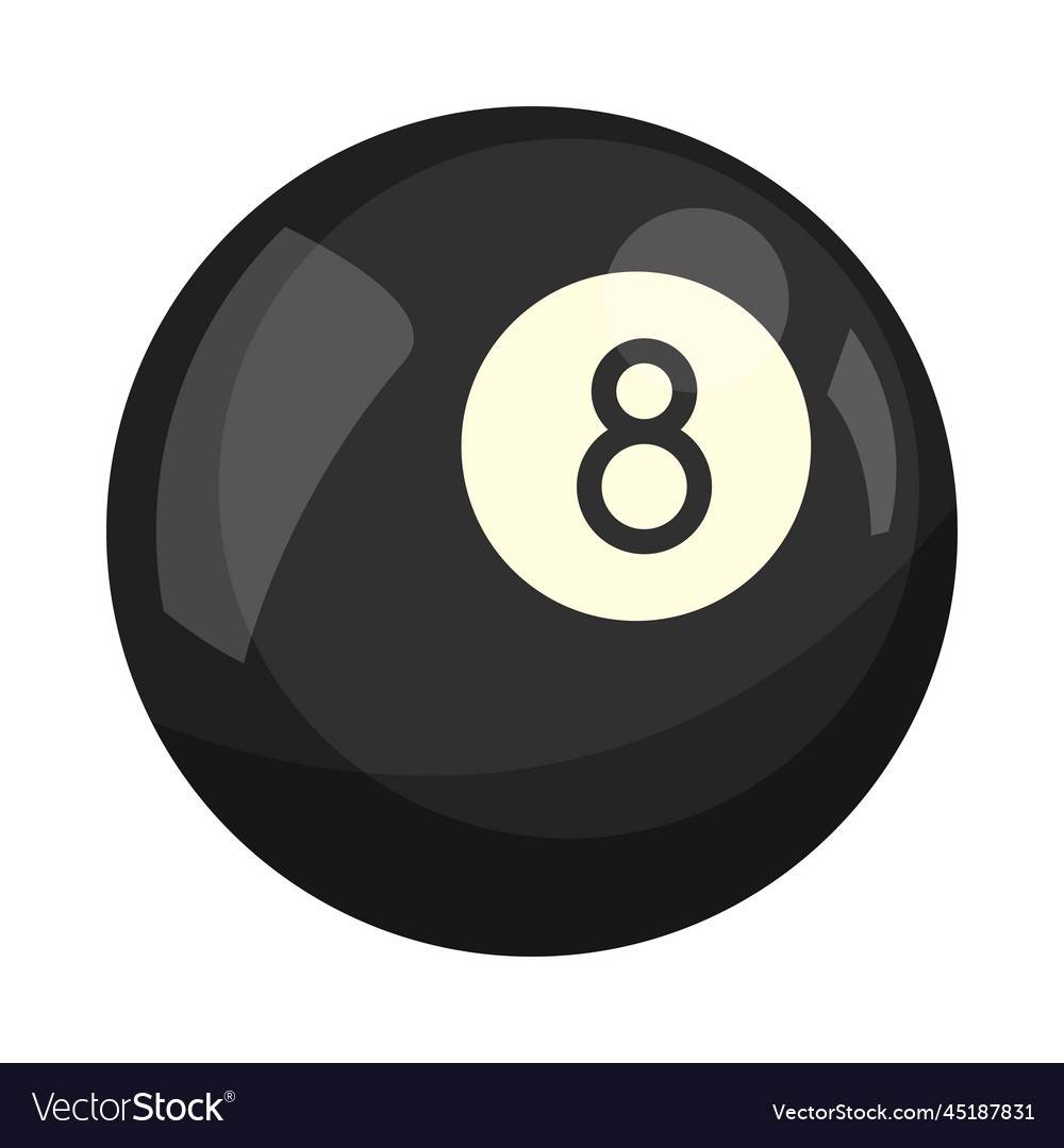 Billiard ball sports Royalty Free Vector Image