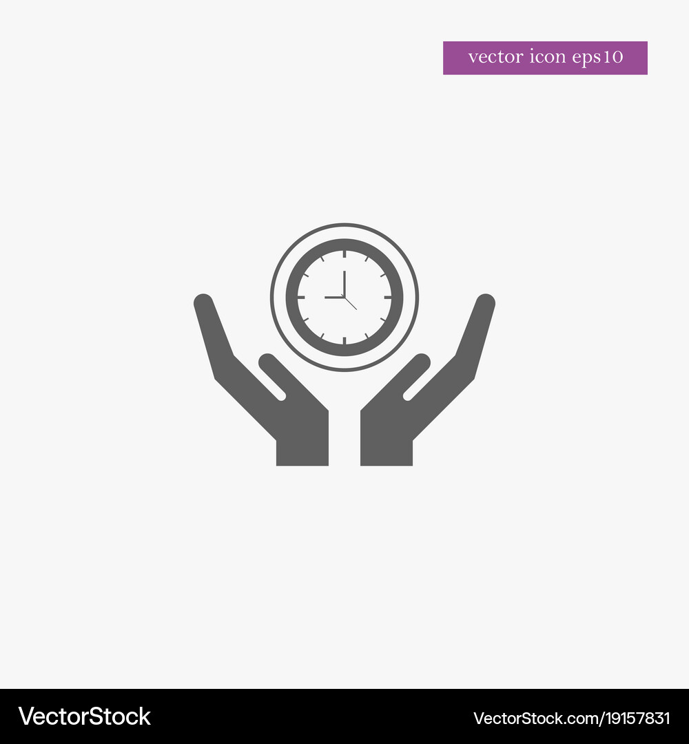 Clock icon simple Royalty Free Vector Image - VectorStock