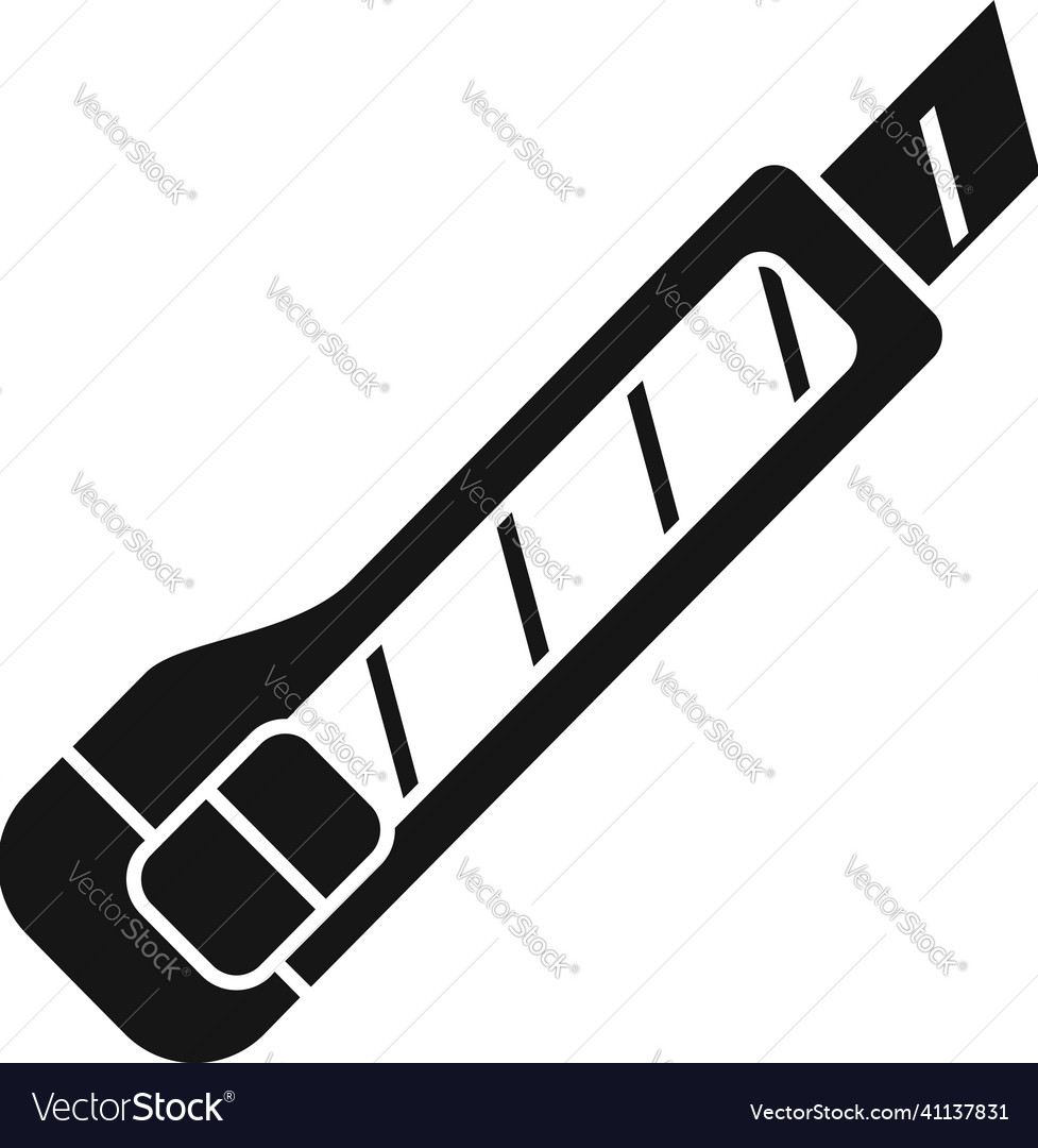 Clothing knife icon simple sewing garment Vector Image