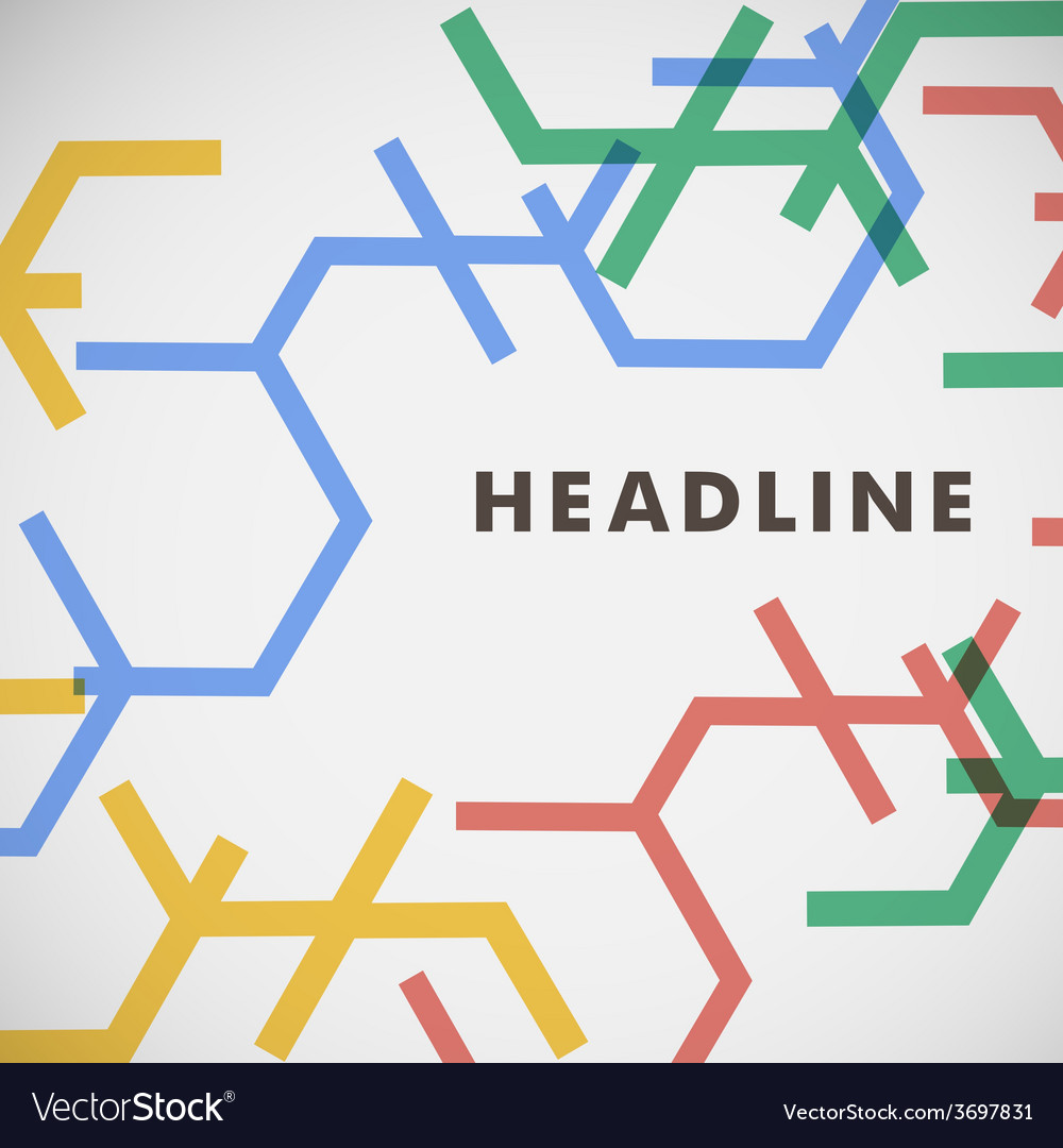 Colored broken lines on a light background